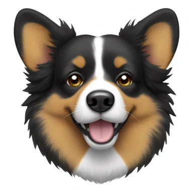 Black stinky corgi who is very smelly sticker