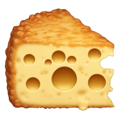 Gooey cheese ball sliced in half sticker