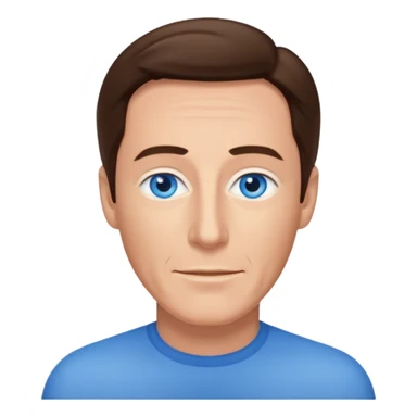 Andy Williams with blue eyes sticker