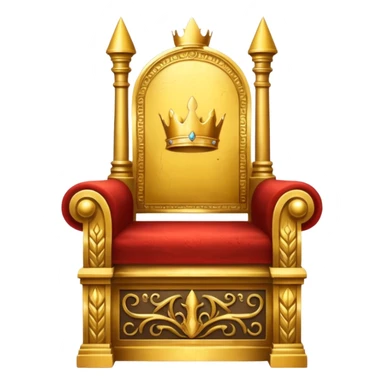 The throne of ancient kings in full majesty sticker
