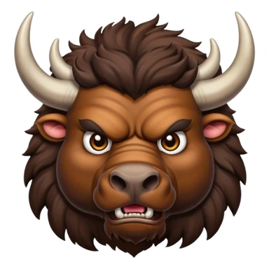 Angry buffalo sticker