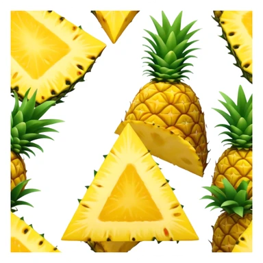 A piece of a pineapple triangle sticker