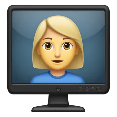 personas debatiendo revisando un monitor grande sticker