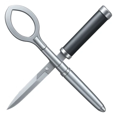 generate me a metalic cutter sticker