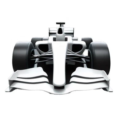 Carro de formula 1 color negro con toques blancos sticker