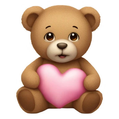 Teddy bear with love sticker