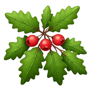 Muérdago navideño sticker