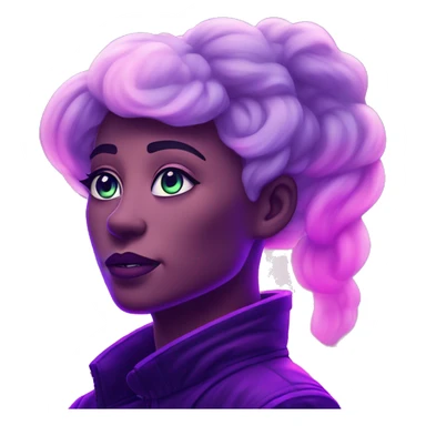 Synthwave aurora borealis sticker