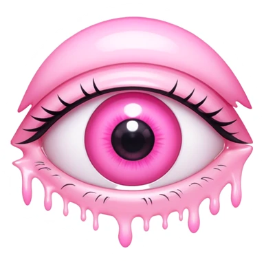pink anime eyes sticker