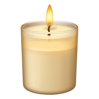 beige scented candle sticker