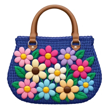 flower Knitted Bag sticker
