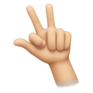 Emoji making sign language for “I love you” sticker