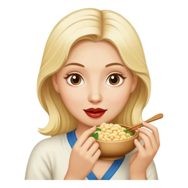 The blonde who ate too much khinkali sticker