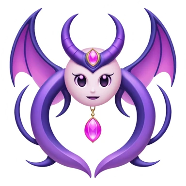 Pokemon legendary purple and pink lunala sticker