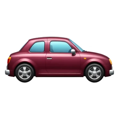 burgundy car sticker