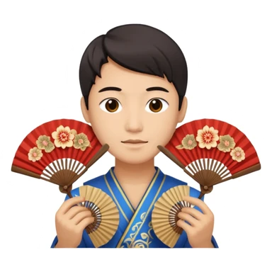 asia handholded fen sticker