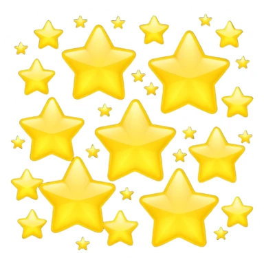Yellow stars  sticker