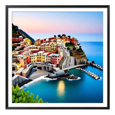 cinque terre italy sticker