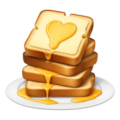 Dutch kaas tosti with gouda cheese and golden brown bread sticker