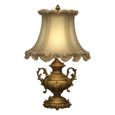 Vintage rococo lamp sticker