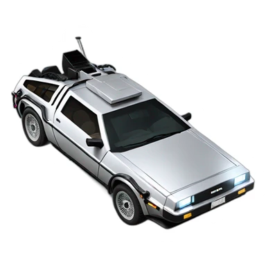 Delorean from back to the future sticker