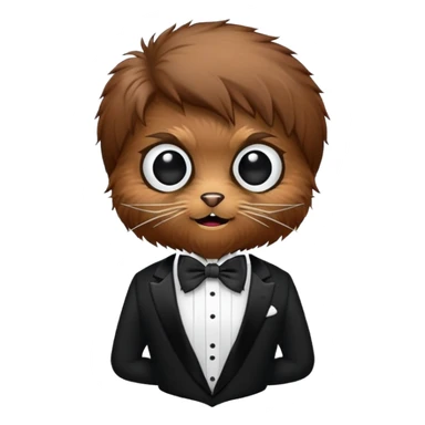 spider in a tuxedo sticker