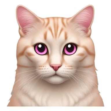 Gata con ojos delineados y labio rosado sticker