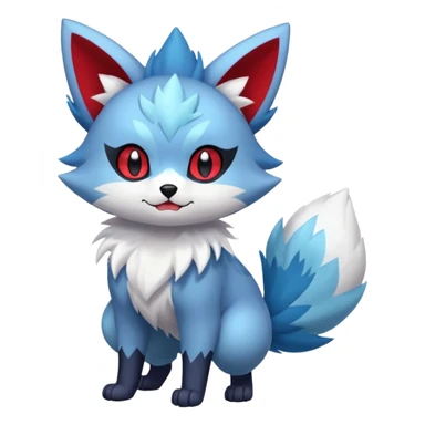 Delcatty-Zorua-Sprigatito-fusion, full body sticker