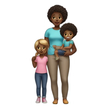 black kids babysitting sticker