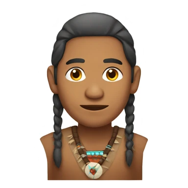 Native American man talking  sticker