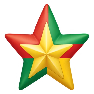 A five star verticy with the colours of this flag 🇸🇨 sticker