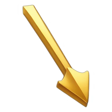 Gold macOS cursor arrow pointer sticker