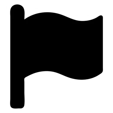 A flag, solid filled icon sticker