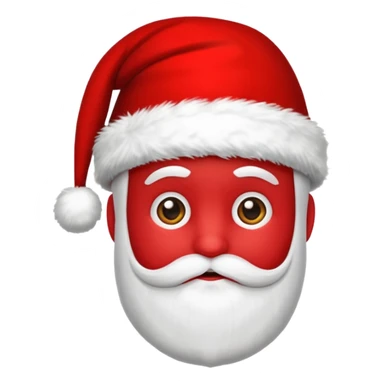 gorro do papai noel, apenas o gorro, sem nenhum rosto  sticker