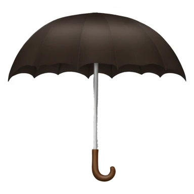 Dark brown umbrella sticker