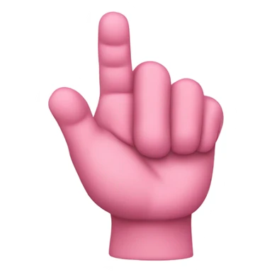 🤟🏻 with a pink cast on the thumb  sticker