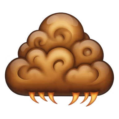 brown cloud sticker