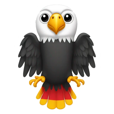 Deutschland Flaggemit ein Adler sticker