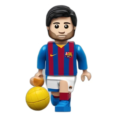 messi lego figure sticker