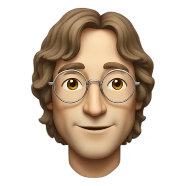 john lennon giving a peace sign sticker