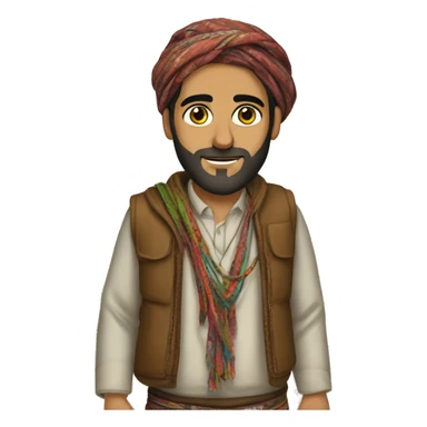 Kurdish clothes sticker