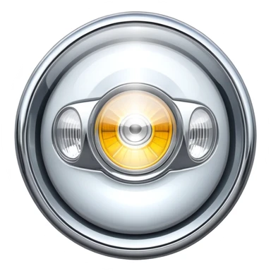 A car headlight sticker