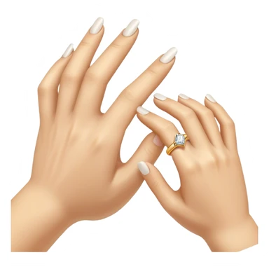 Men silver wedding ring and women gold ring sticker