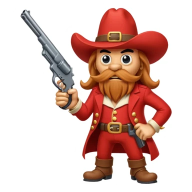 yosemite sam character cartoon with his gun sticker