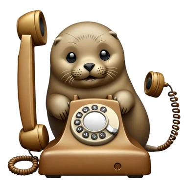 Seal on a telephone sticker