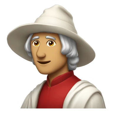 dante alighieri with red hat sticker