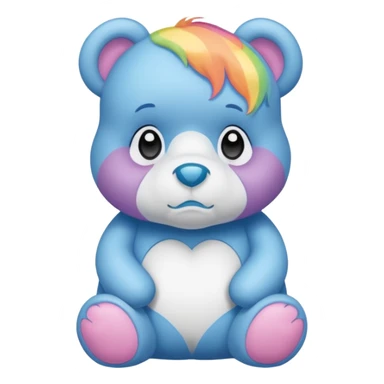 Care bear sad  sticker