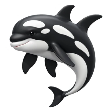 Orca without the eyes sticker