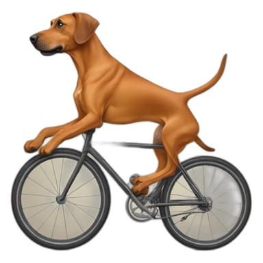 Rhodesian Ridgeback auf velo sticker