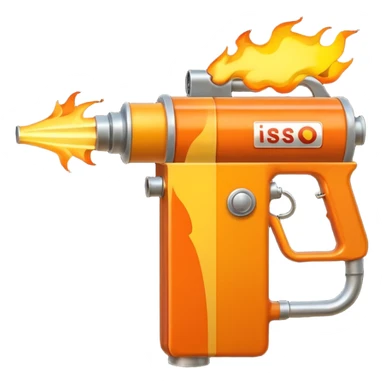 big flame thrower sticker